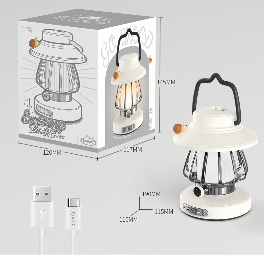 ĐÈN BÃO EXPLORING LAMP GL323 3 CHẾ ĐỘ