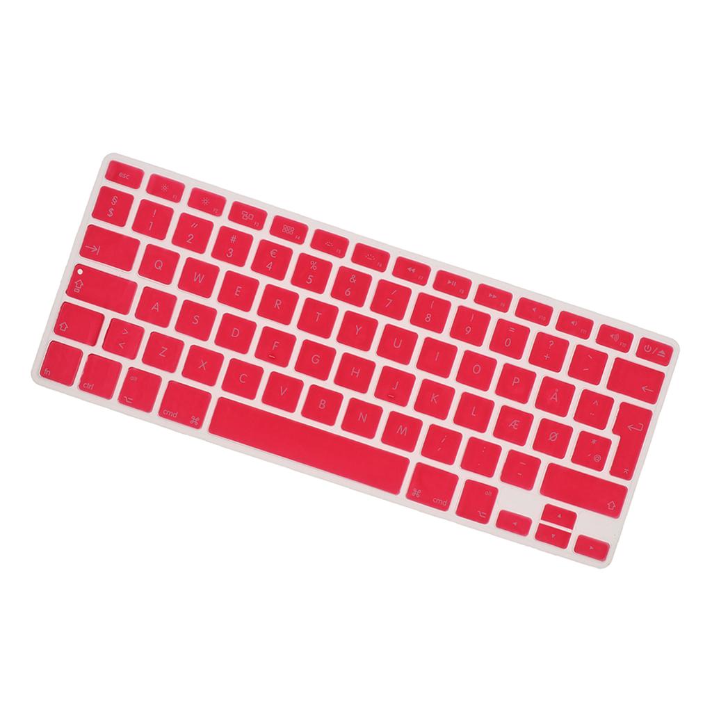 Thin Silicone Keyboard Protector Cover Skin Danish Phonetic for 13.3 inch 15pro Macbook, Soft Touch and Easy to Clean