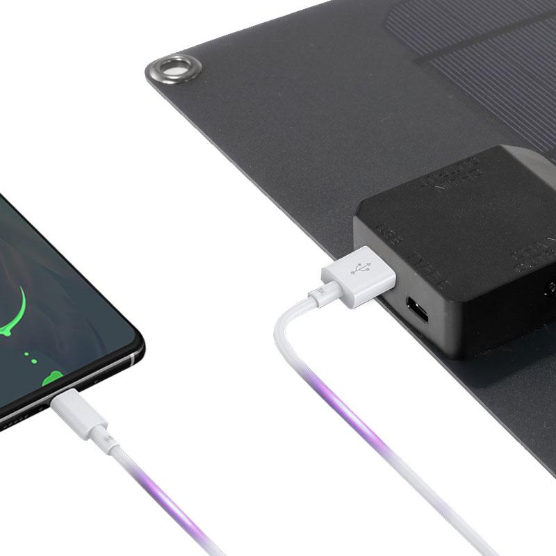 Bảng điều khiển năng lượng mặt trời 5V 18V Tấm năng lượng mặt trời di động 50W 12 Volt Bộ sạc USB ngoài trời cho cắm trại pin điện thoại di động Màu sắc: hai bộ