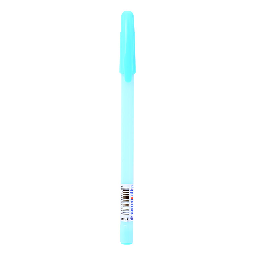 Vỉ 5 Cây Viết Gel Đậy Nắp Digno Unik - Mực Xanh