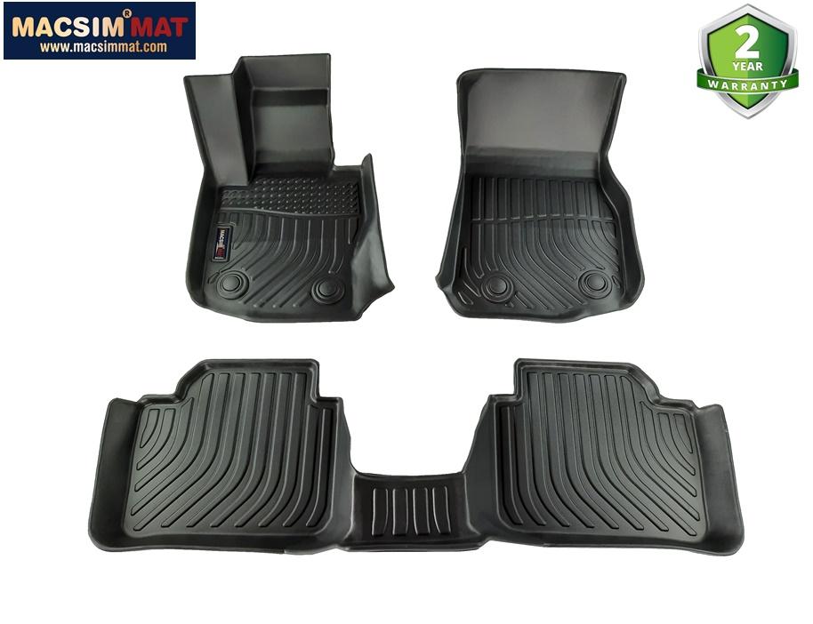 Thảm lót sàn xe BMW 4 series 2015 -2020 Nhãn hiệu Macsim chất liệu nhựa TPV cao cấp màu đen