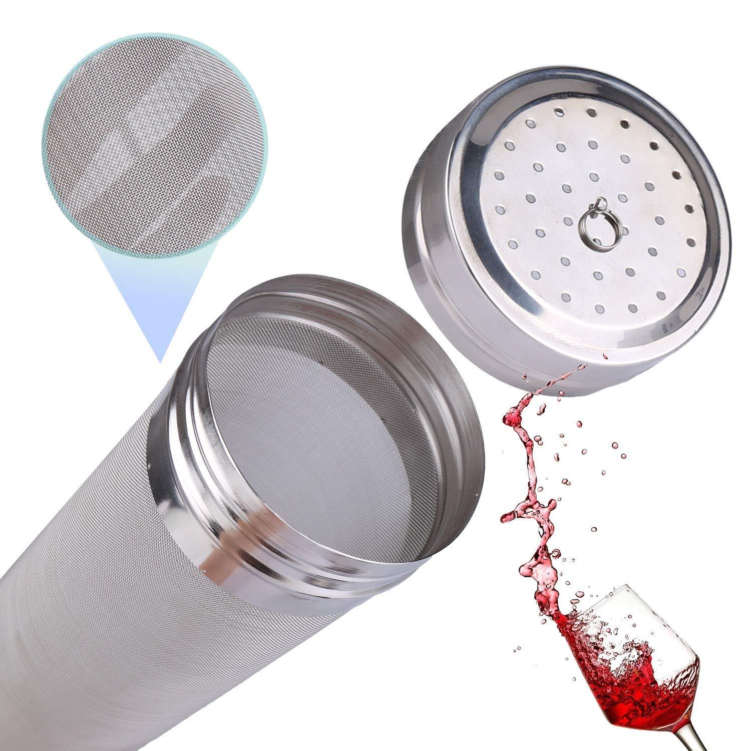 Bộ lọc Homebrew Hop - Bộ lọc bia, Bộ lọc xe tải thép Homebrew, Bộ lọc bia 300 micron 29cm x 7cm
