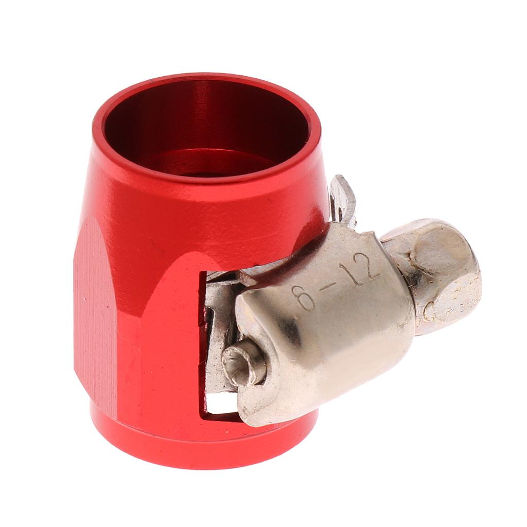 AN4 Car Fuel Oil Water Hose Pipe End Finisher Clamp Clip Aluminium