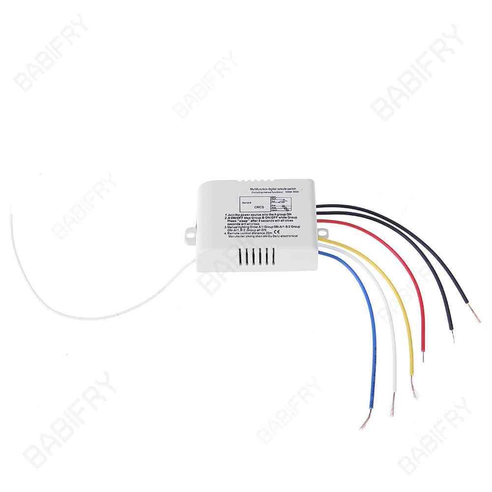 Công Tắc Điều Khiển Đèn Không Dây 220V 3 Kênh Kỹ Thuật Số Dành Cho Trẻ Em