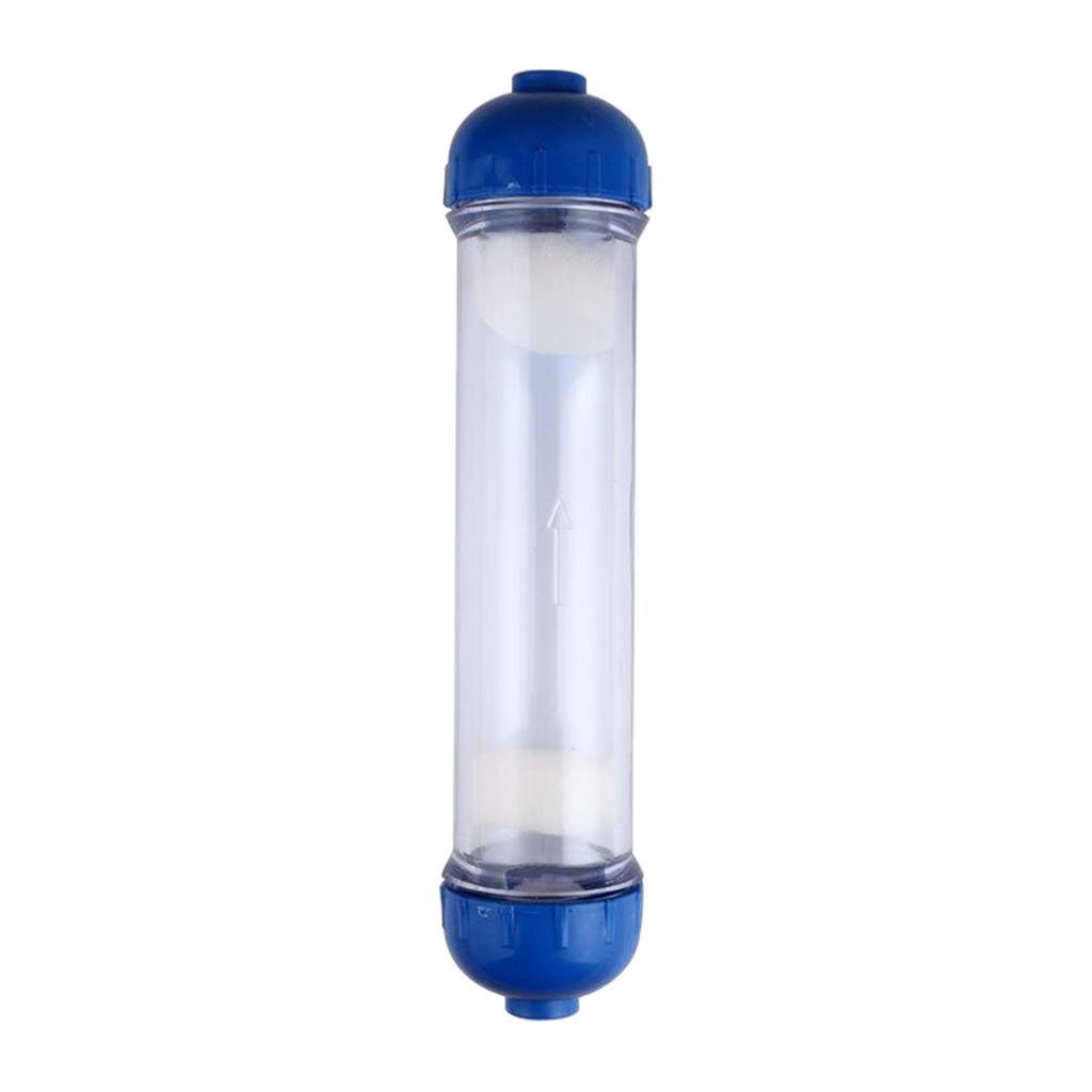 2X Clear Water Filter Housing Empty Bottle DIY Filter Shell Tube Inline Filter