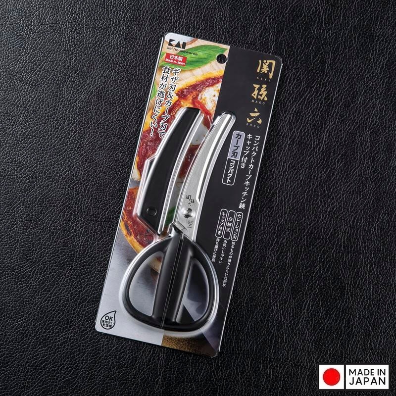 Kéo nhà bếp đầu cong siêu sắc bén KAI Magoroku - Hàng nội địa Nhật Bản | Made in Japan
