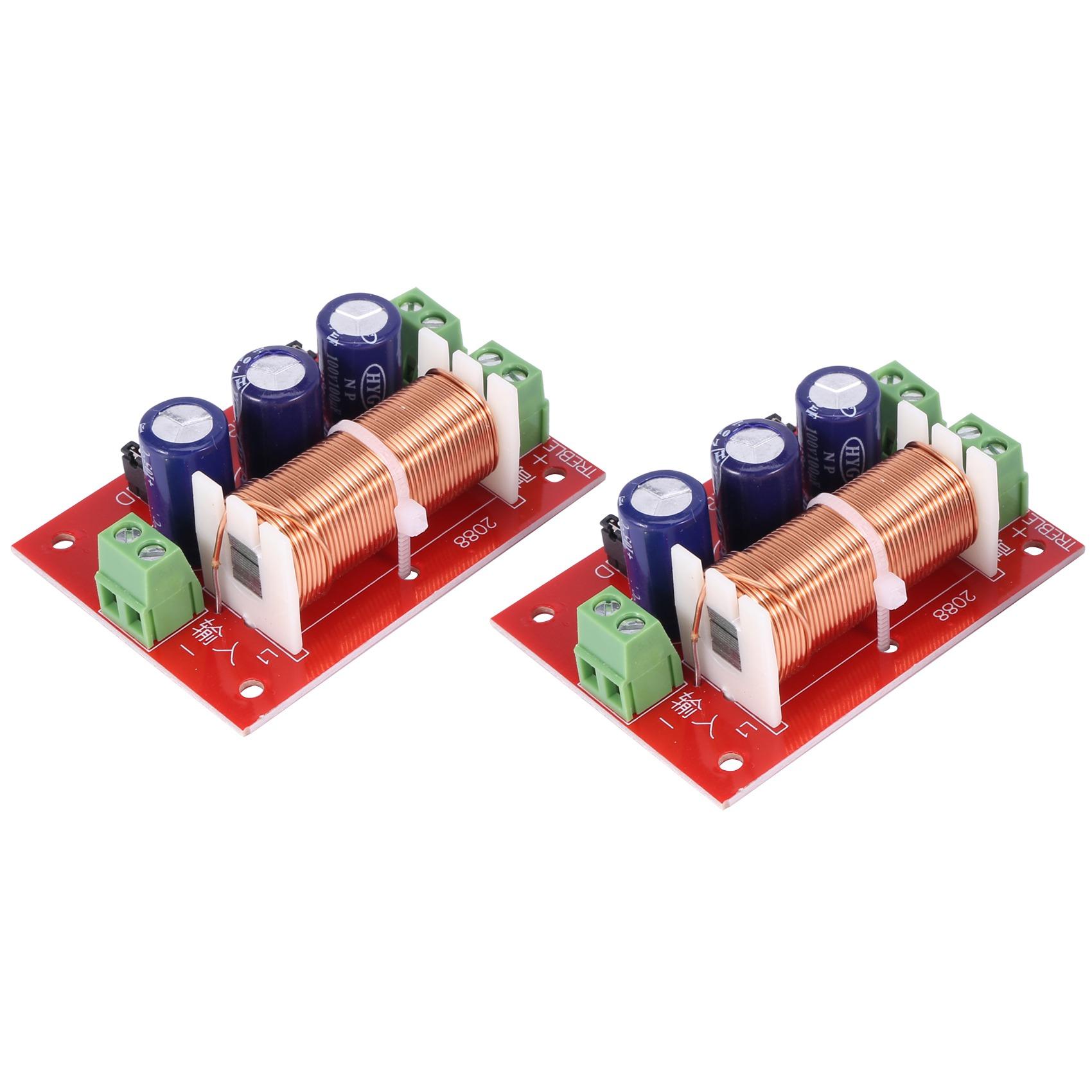 2 Chiếc Loa 400W Đeo Chéo 2 Chiều Điều Chỉnh Âm Thanh Tweeter Bass Lọc Bộ Phân Tần Cho 2-16Ohm