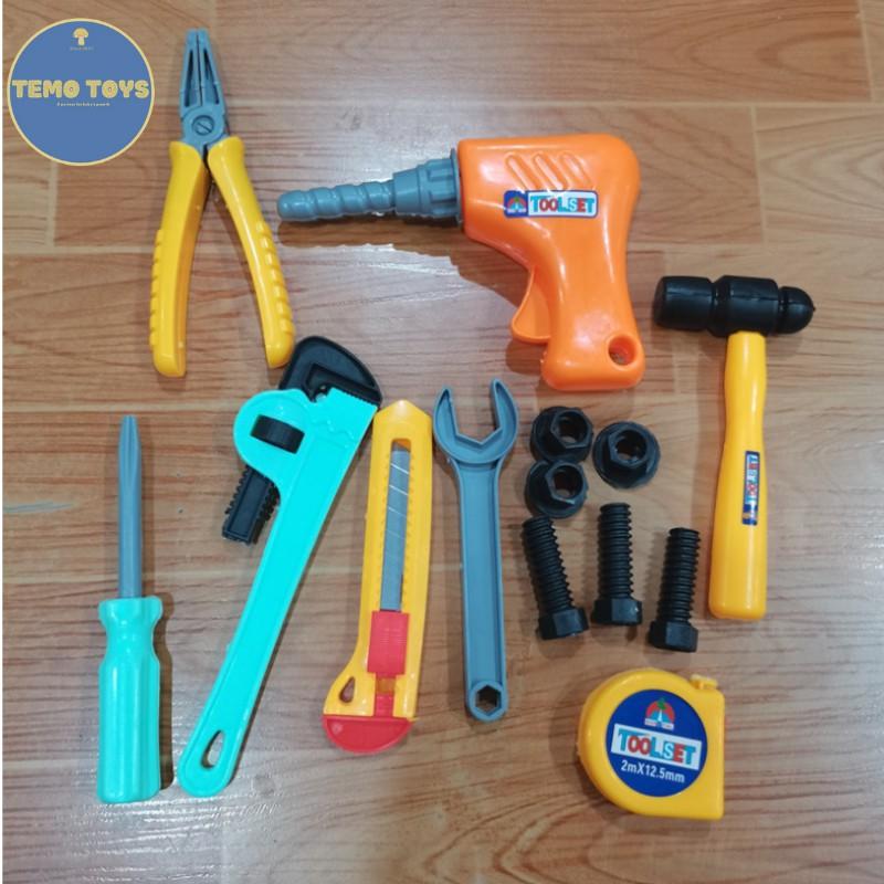 Set đồ chơi dụng cụ sửa chữa cơ khí đóng vai kỹ sư cho bé trai