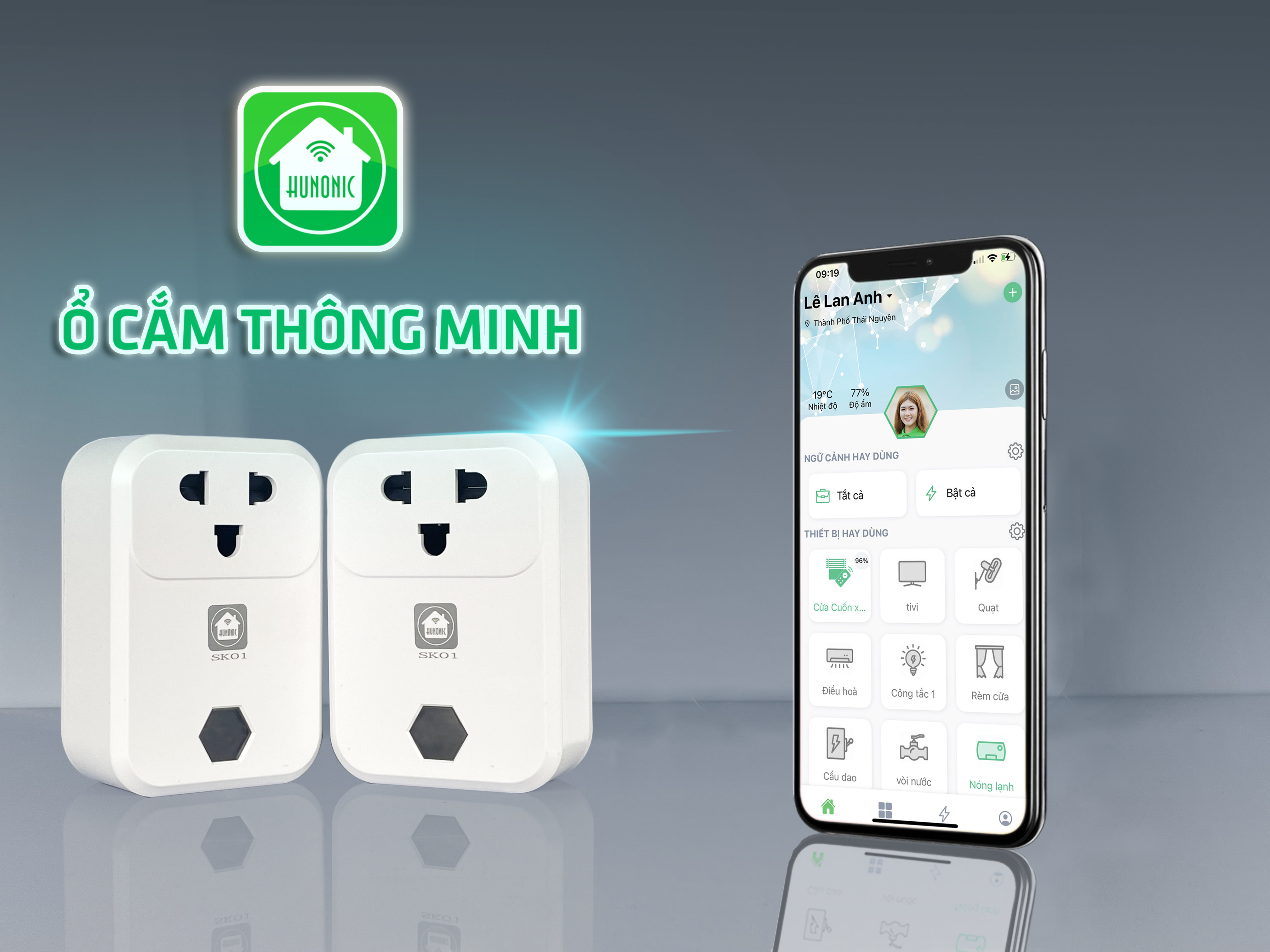 Hình ảnh Ổ cắm thông minh Hunonic SK01