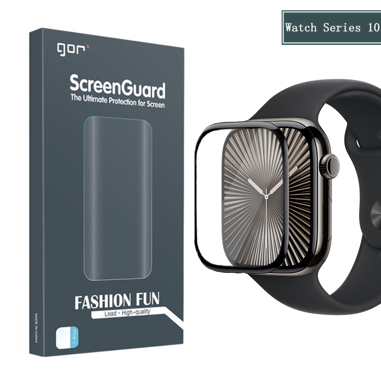 Dán màn hình 3D GOR cho Apple Watch Series 10 Size 42mm / 46mm (Hộp 2 Miếng) - Hàng Chính Hãng