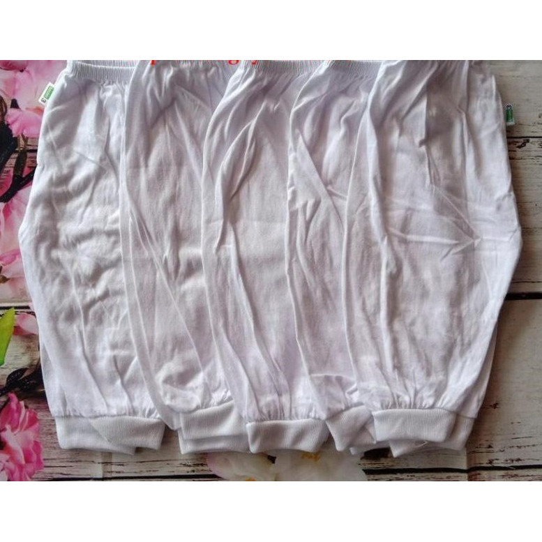 Combo 10 quần dài bo trắng cho bé