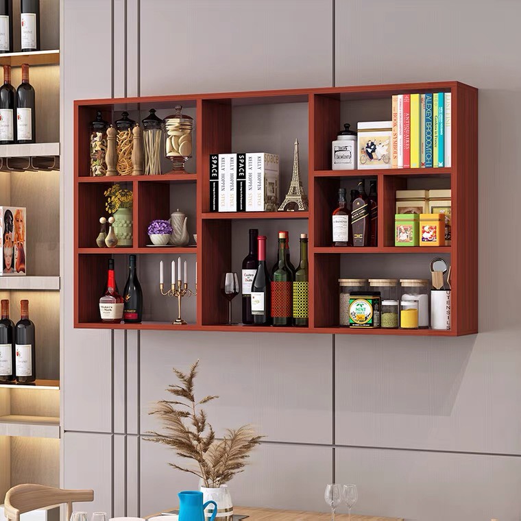 Kệ sách kệ gỗ treo tường gỗ MDF nhập khẩu chống ẩm cao cấp mang phong cách hiện đại tối giản