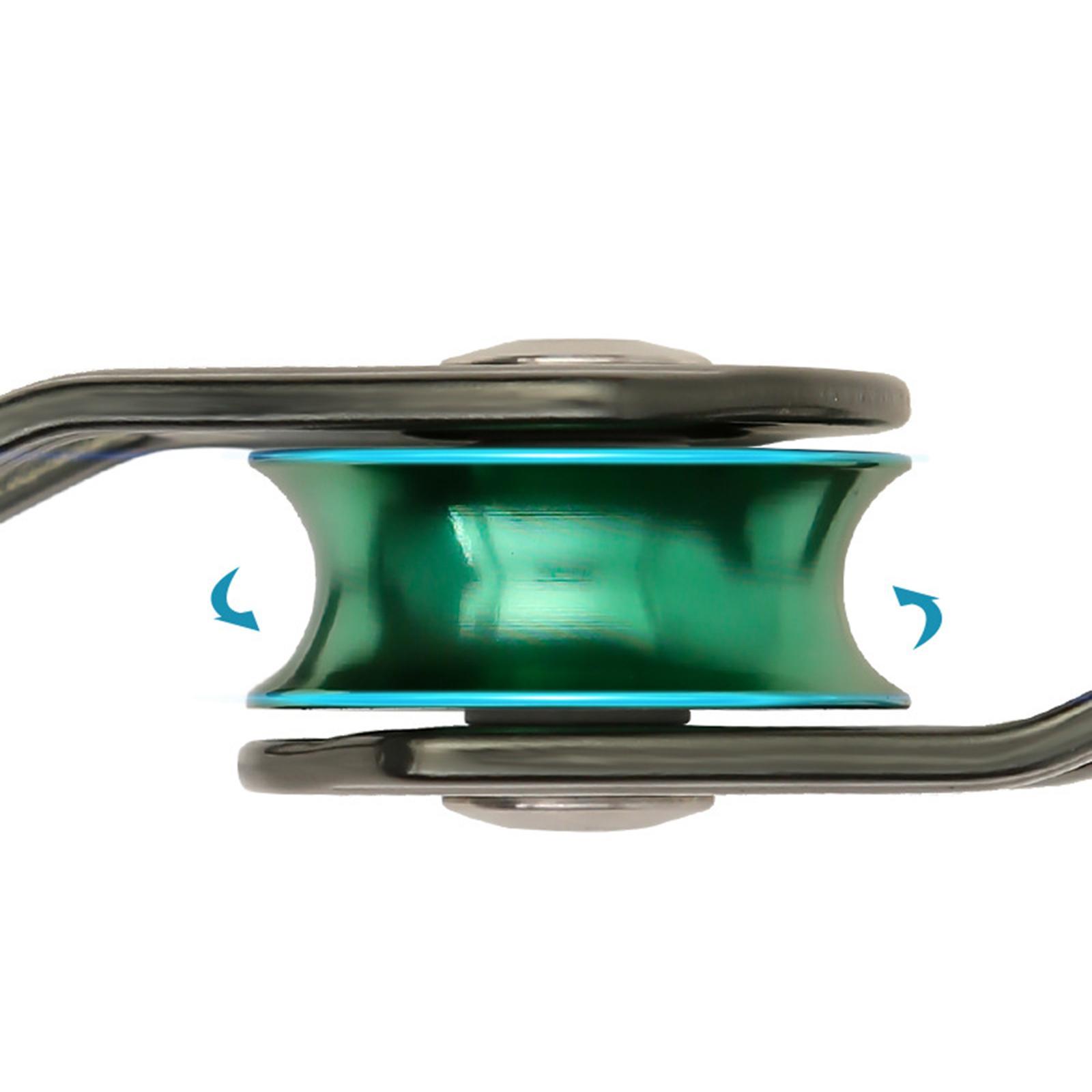 Single Sheave Mechanical Climbing Pulley for Mountaineering Hitch Tending