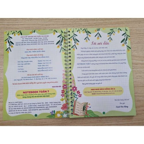 Sách - notebook toán 7 (dùng chung cho các bộ sgk hiện hành) + HA