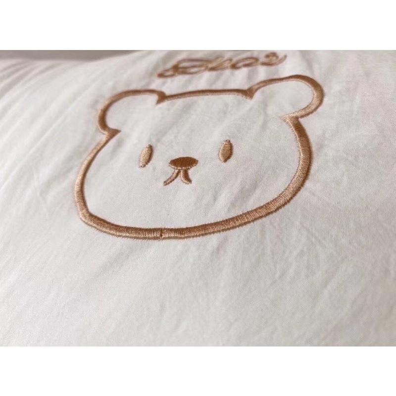 Đôi Ruột Gối Gấu Teddy Hàng Nhập khẩu Cao Cấp Làm Bằng Vải Cotton Thoáng Mát