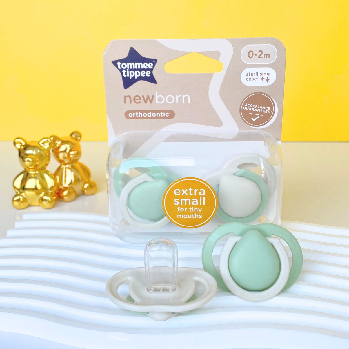 Ty Ngậm Sơ Sinh Newborn Cho Bé Tommee Tippee 0-2 Tháng (Vỉ Đôi)