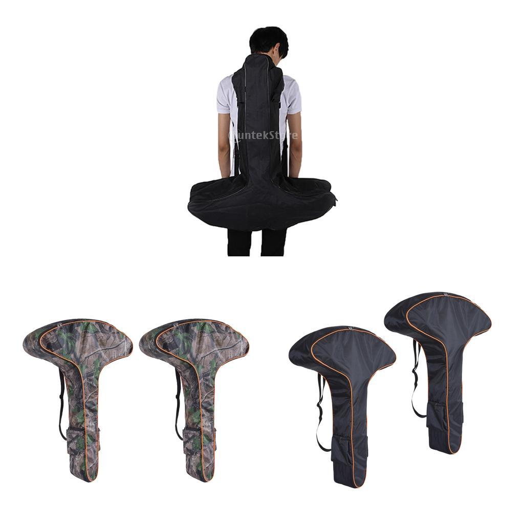 2pcs T-Shaped Bow Case, Lightweight Portable Outdoor Archery Carry Bag, Bow Carrier Protective Bag for Hunting