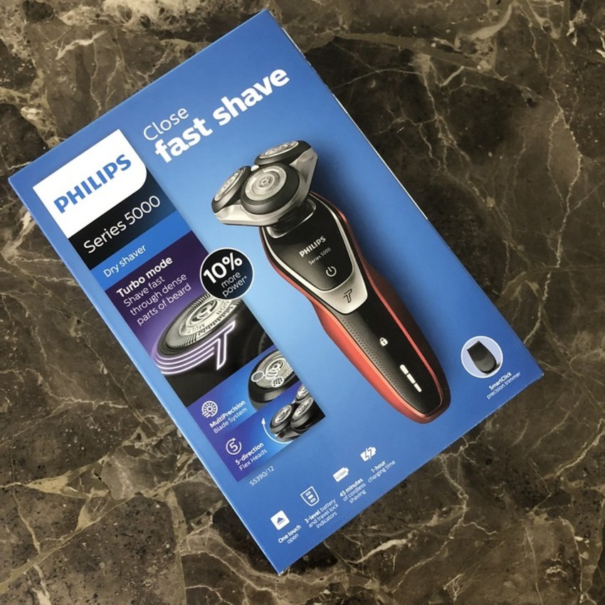 Máy cạo râu khô và ướt cao cấp Philips S5390/12 có đầu tỉa tóc mai và ria mép - Hàng nhập khẩu