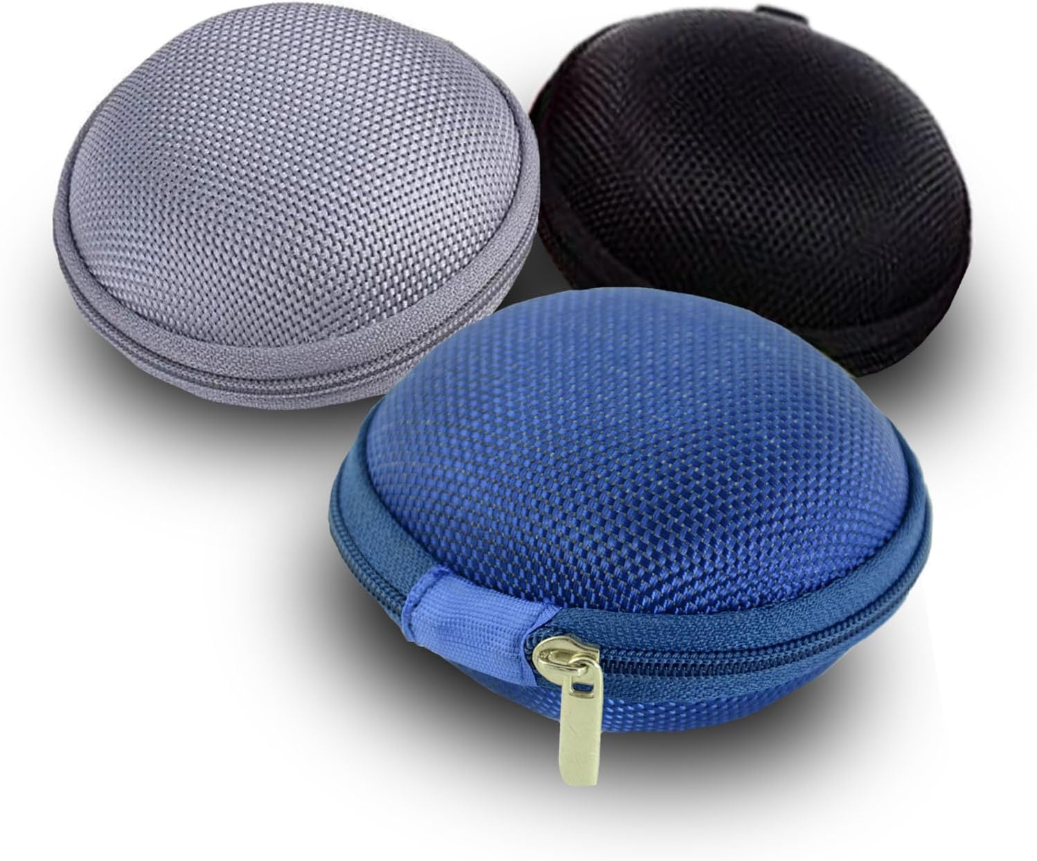 Hộp Lưới Tròn Đựng Tai Nghe, Cáp Sạc Nhiều Màu Sắc