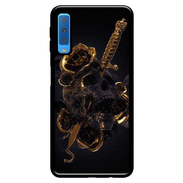 Ốp lưng cho Samsung Galaxy A50 nền hoa vàng 1 - Hàng chính hãng