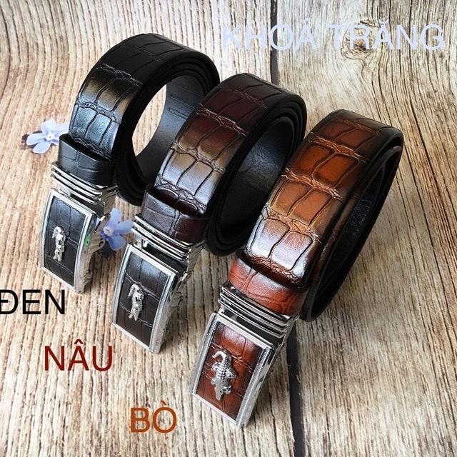 Dây nịt nam ,thắt lưng da bò vân cá sấu loại 1 ,phong cách sang trọng ,lịch lãm ,thời trang ,công sở ,sành điệu