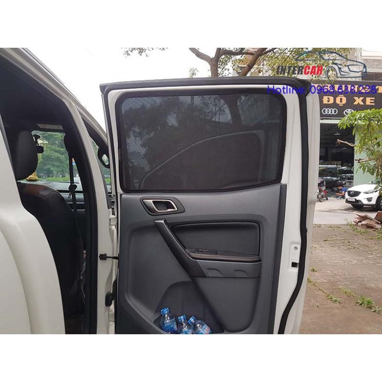 Bộ rèm chắn nắng vải lưới dành cho xe FORD RANGER 2016-2021 có gắn nam châm hút