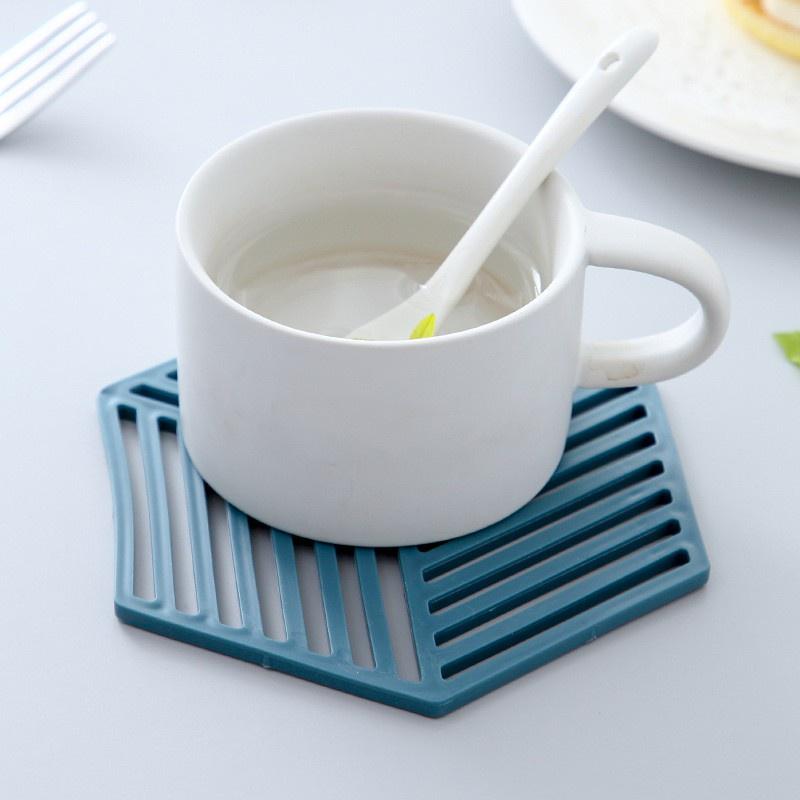 Miếng đế lót nồi kẻ sọc silicon