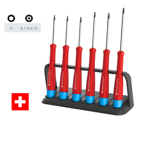 Bộ Tô Vít Mũi Hoa Thị Mở Linh Kiện Điện Tử Gồm 6 Chiếc PB Swiss Tools 8643 Sản Xuất Tại Thụy Sỹ