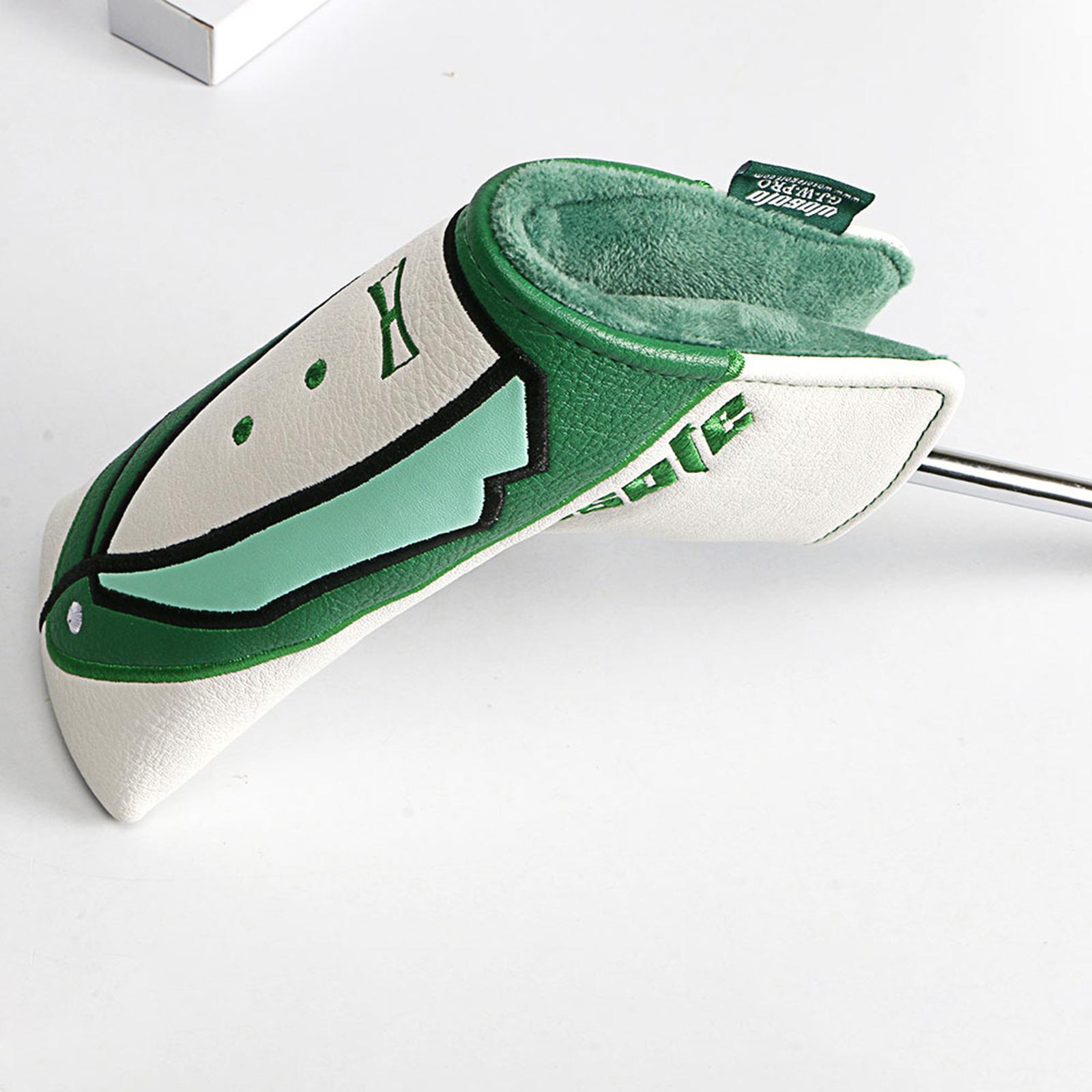 Durable Golf Blade Putter Head Cover Leather Sleeve Club Headcovers