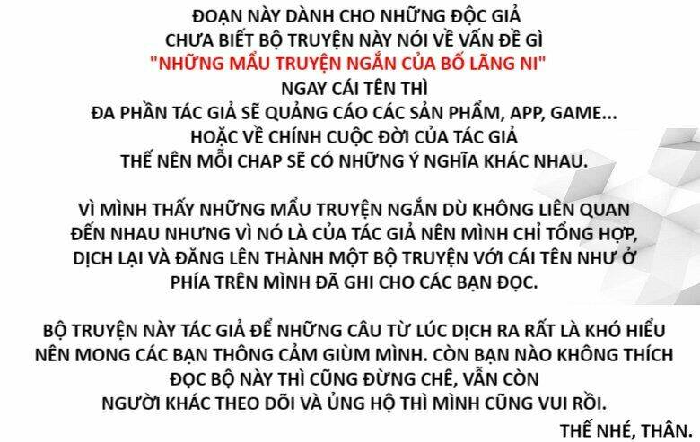 những mẩu truyện ngắn của bố lãng ni chapter 8 1