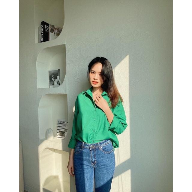Áo sơ mi form rộng color block REVERCLOTHINGS Pana Shirt