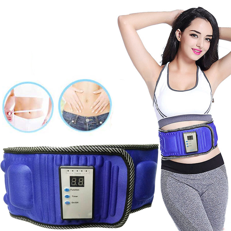 Đai massage bụng X5 điện tử có hẹn giờ tắt HL-808 - Tặng kèm máy massage lăn trị thâm quầng mắt, môi Xpreen XPRE118