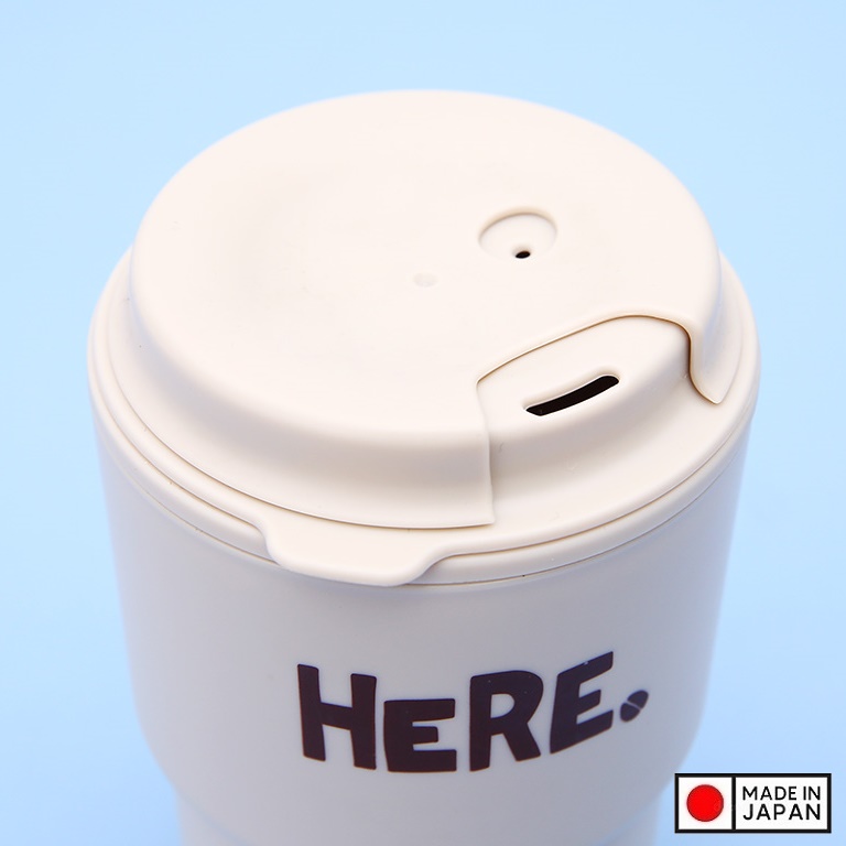 Combo 03 cốc giữ nhiệt có nắp xoay HERE 320ml cao cấp tiện dụng - Hàng nội địa Nhật Bản.