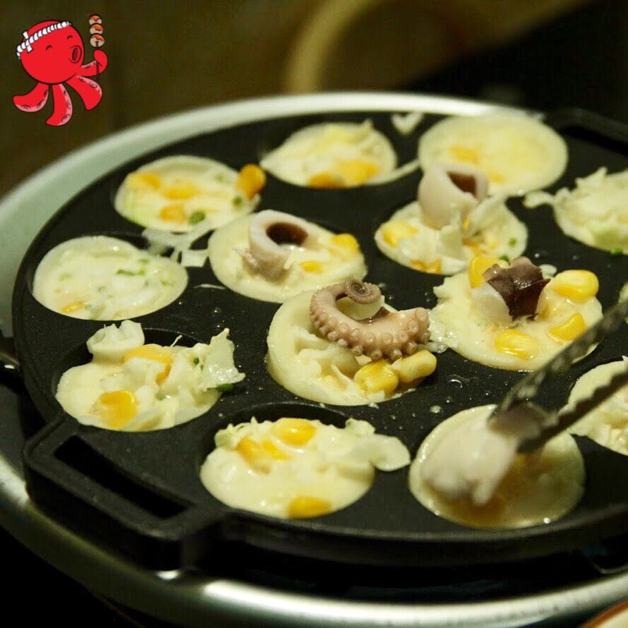 Khuông Takoyaki 16 viên chống tràn dầu