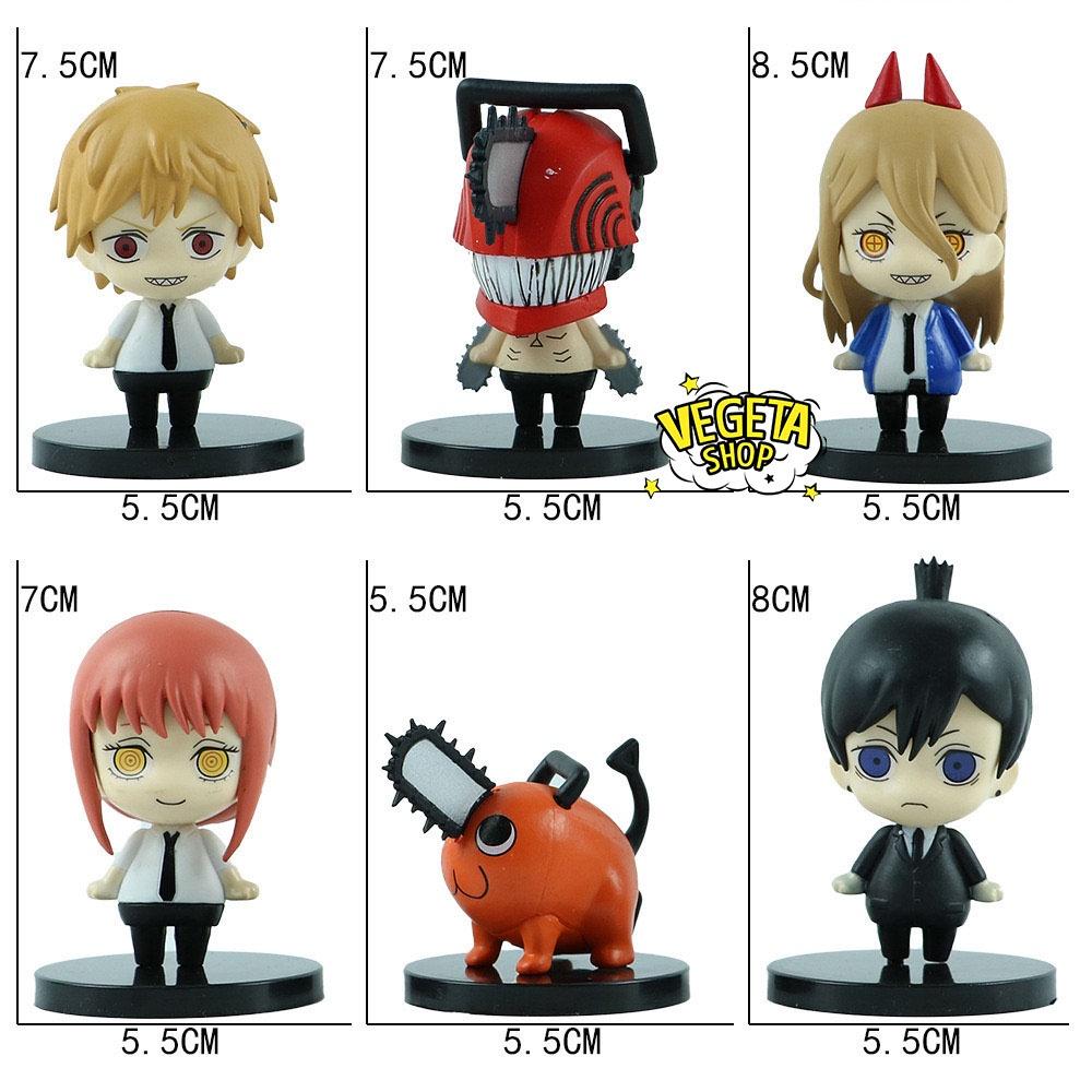 Mô hình Chainsaw Man - Denji Power Pochita Aki Hayakawa Makima Quỷ cưa Denji Quỷ máu Power - Cao khoảng 5,5~8,5cm