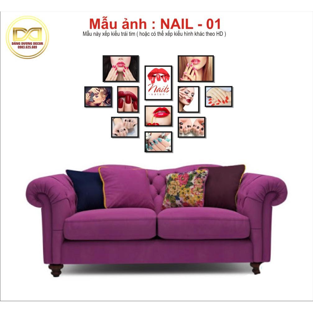 Bộ 11 Tranh trang trí NAIL - SPA - THẨM MỸ BEAUTY - Mẫu đa dạng - Dễ lắp đặt - Sang chảnh.