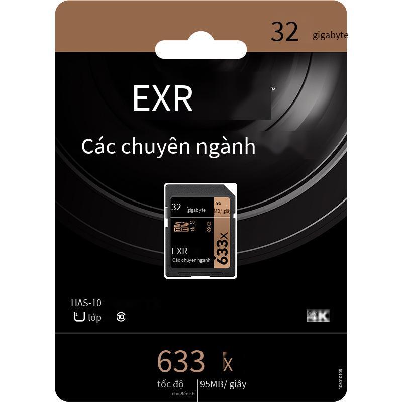 Đặc biệt Lexar U3 tốc độ cao 512G SLR camera Thẻ SD 633X 32G 64G 128G 256G thẻ nhớ