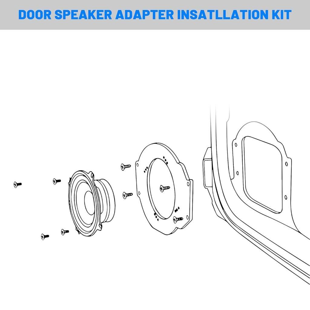 Dưỡng loa cánh ô tô đa năng cho các dòng xe vòng đệm đế dưỡng loa size 6.5inch ~ 160mm phụ kiện chơi loa cao cấp