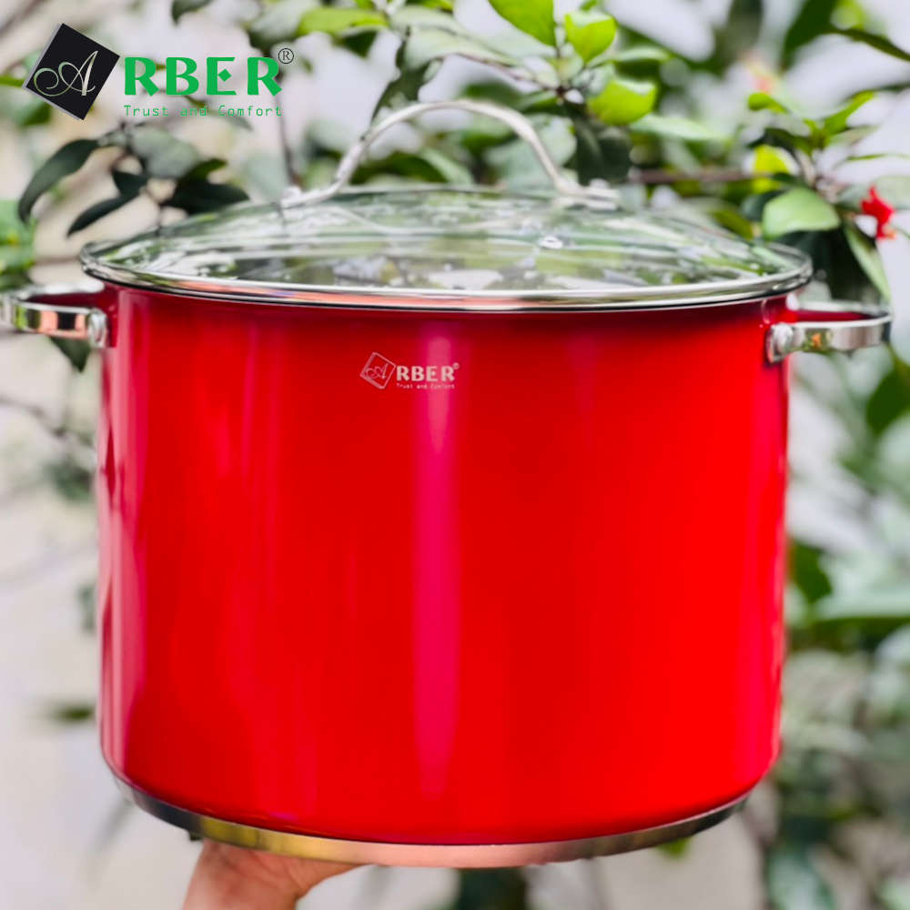Nồi luộc gà Inox 304 cao cấp Kalpen Arber Đức AN28SMD size 28cm dung tích 11L