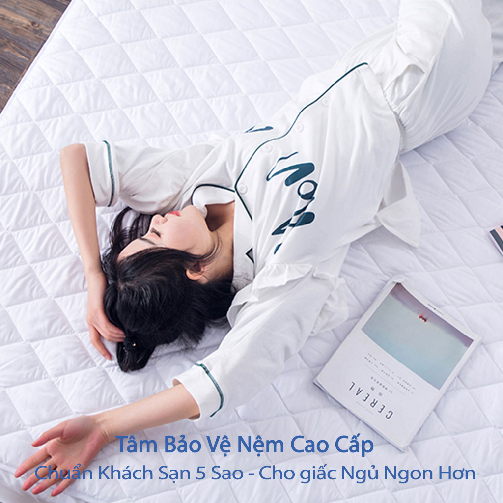 Tấm Bảo Vệ Nệm Chống Thấm Nước Cao Cấp Chuẩn Khách Sạn 5 Sao Tấm Lót Nệm Giường Ngủ Chống Thấm Bảo Vệ Nệm Trải Giường Cao Cấp Tấm Bảo Vệ Nệm Đệm Mỏng Lót Giường Ngủ Chống Thấm Cho Bé