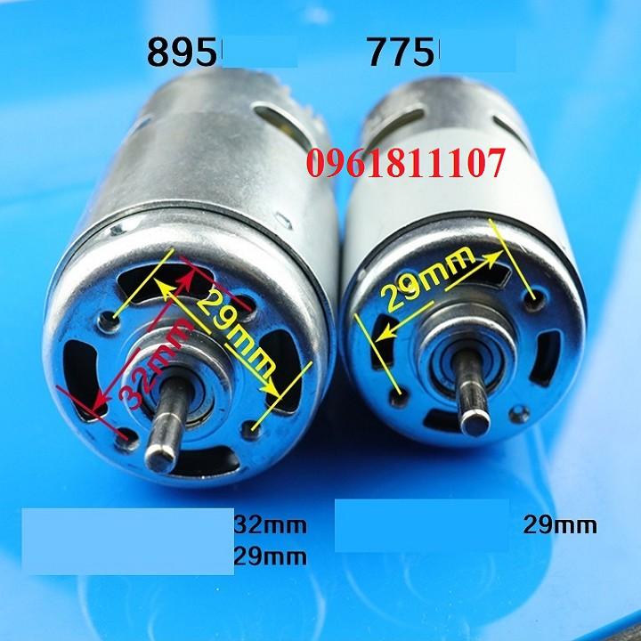 Motor 895 2 bạc đạn 368w 12v cốt 5mm