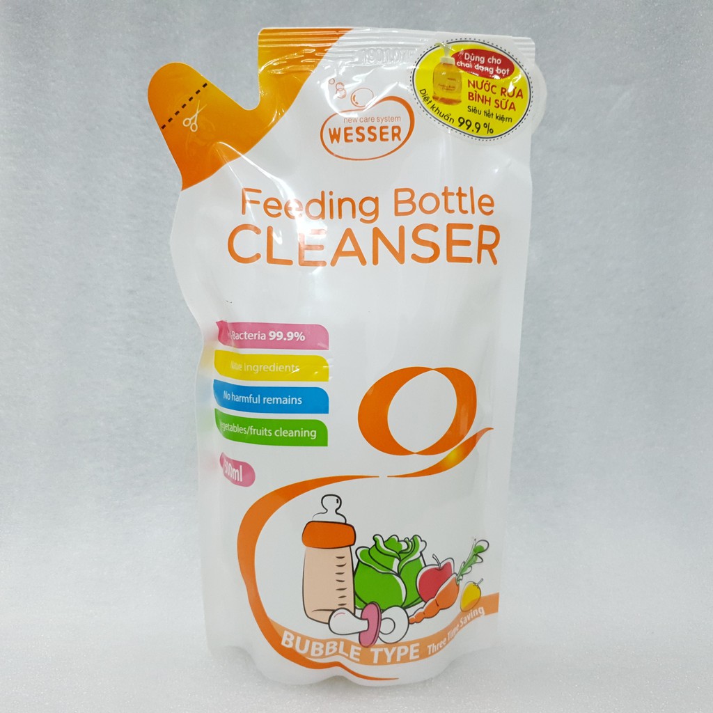 Combo 2 nước rửa bình sữa  (Gói)