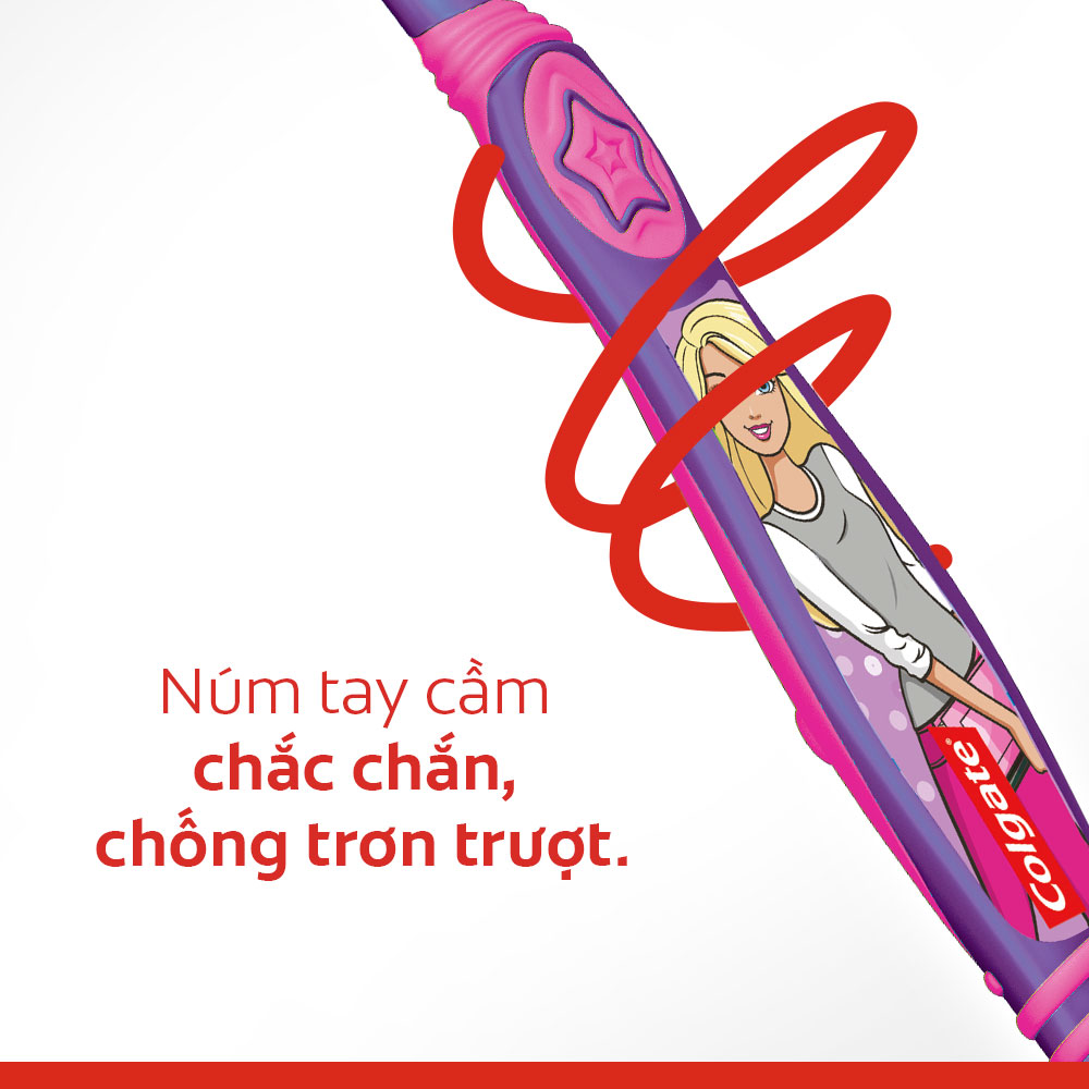 Bộ 2 kem đánh răng 40g và bàn chải Colgate cho trẻ em Barbie 