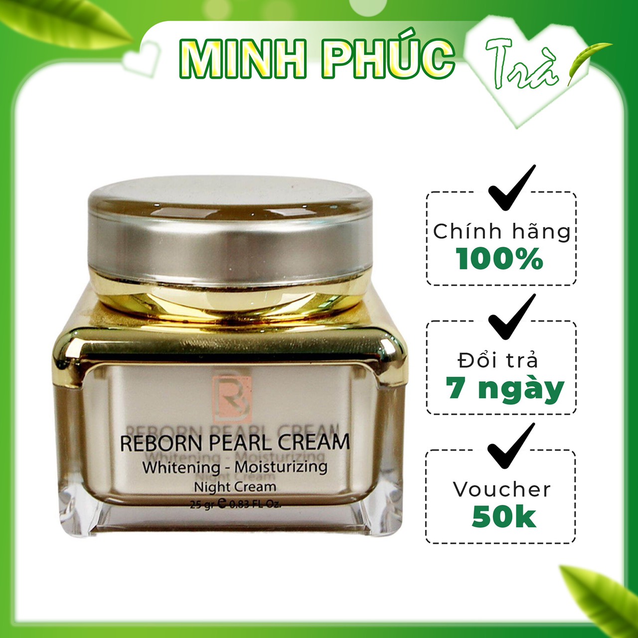 Kem Night Cream REBORN-TRI NÁM,TÀN NHANG,ĐỐM NÂU