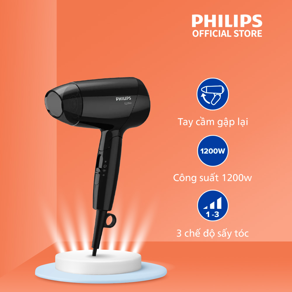 Hình ảnh Máy sấy tóc Philips BHC010/10 - Dễ dàng chăm sóc tóc - An toàn