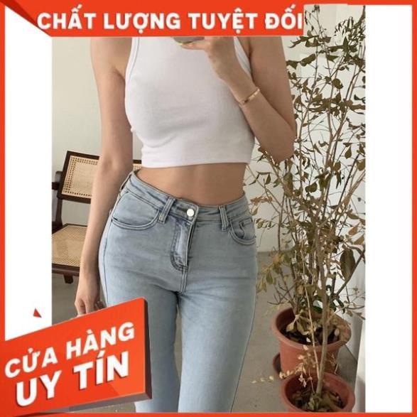 Áo Ba Lỗ Nữ Xuất Khẩu Dáng Croptop Cotton Tăm Siêu Mềm Mịn