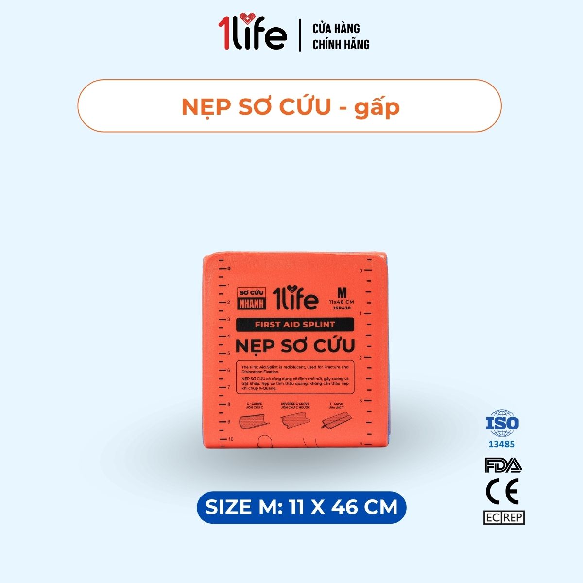 NẸP GÃY XƯƠNG, NẸP SƠ CỨU, NẸP CAO CẤP SIZE 11X91CM