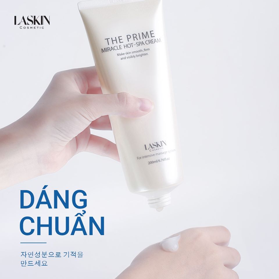 Kem tan mỡ The Prime Miracle Hot - Spa Cream Laskin Hàn Quốc + tặng kèm Đai siết eo cao cấp ( giao màu ngẫu nhiên )