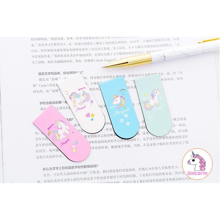 Book Mark nam châm unicorn cute (kẹp đánh dấu trang)