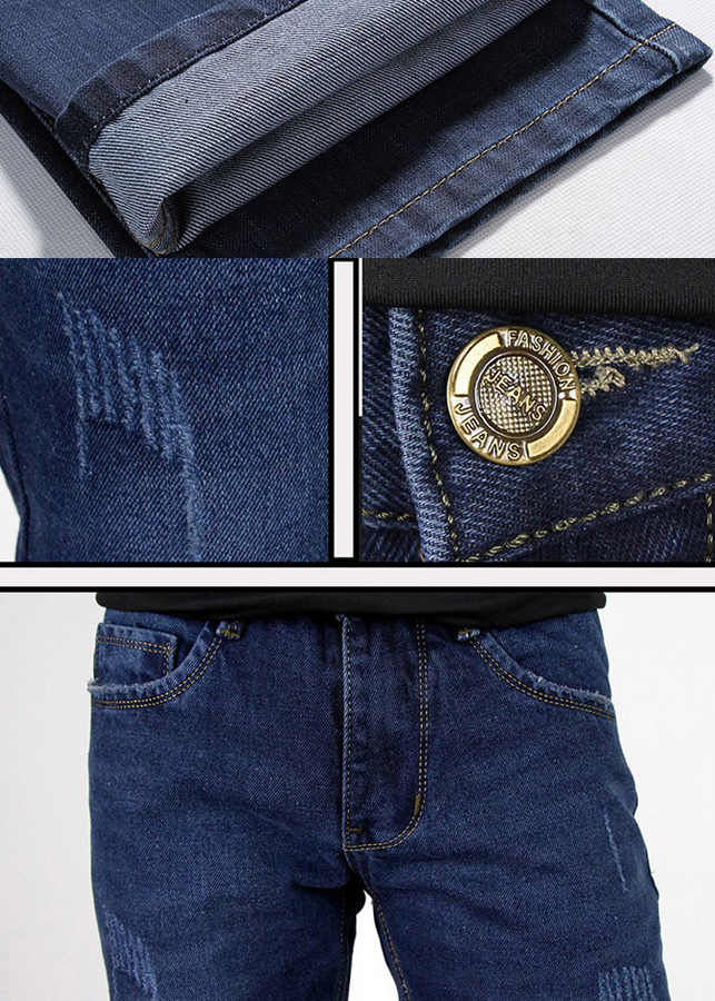 Quần Bò Nam Xanh Đậm Dáng Body XANHDAM01